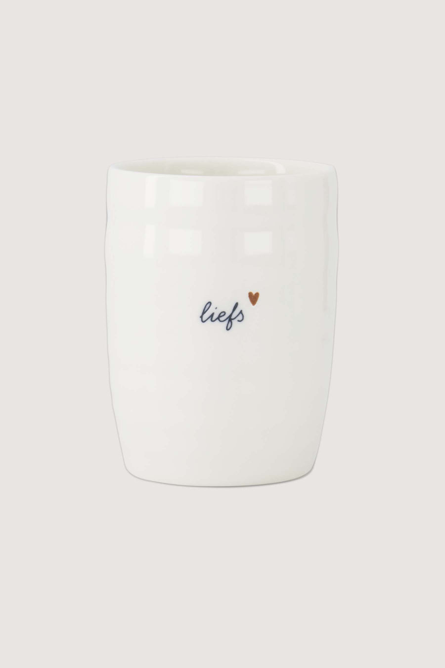 koffiemok liefs | white / brown