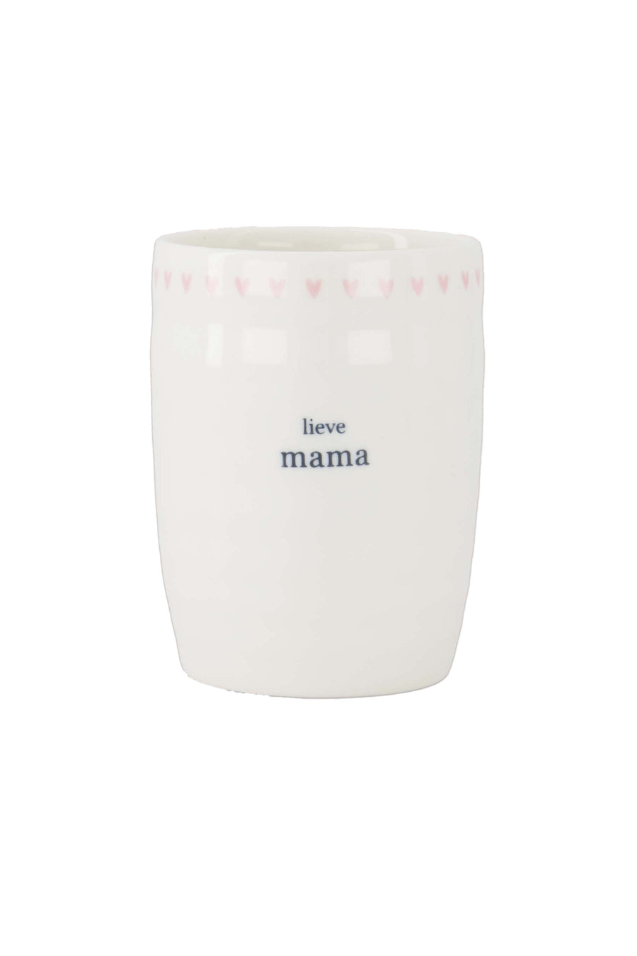 koffiemok lieve mama | white / pink