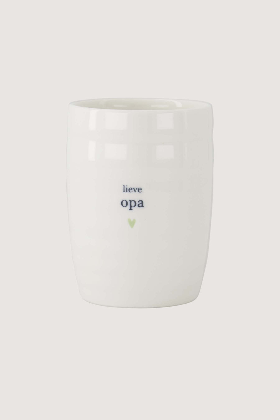 koffiemok lieve opa | wit / lichtgroen