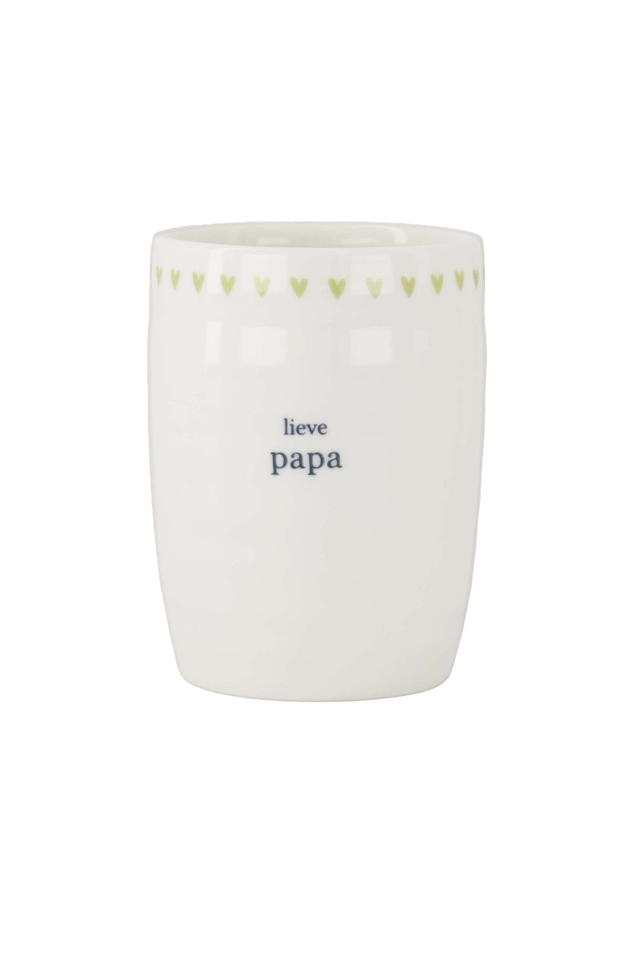 koffiemok lieve papa | wit / lichtgroen