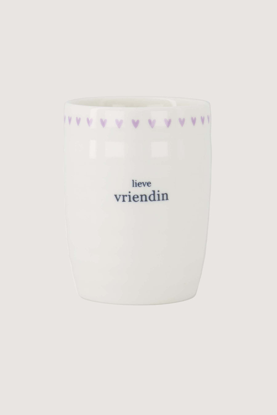 koffiemok lieve vriendin | wit / lila