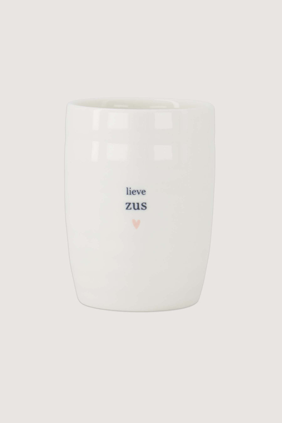 koffiemok lieve zus | white / pink