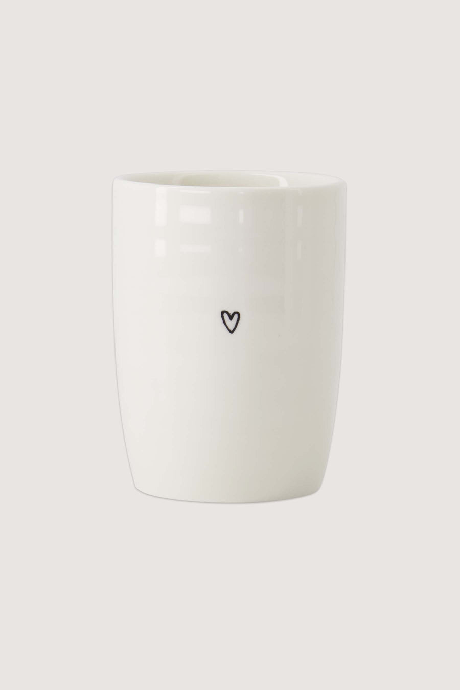 koffiemok hartje | wit / zwart