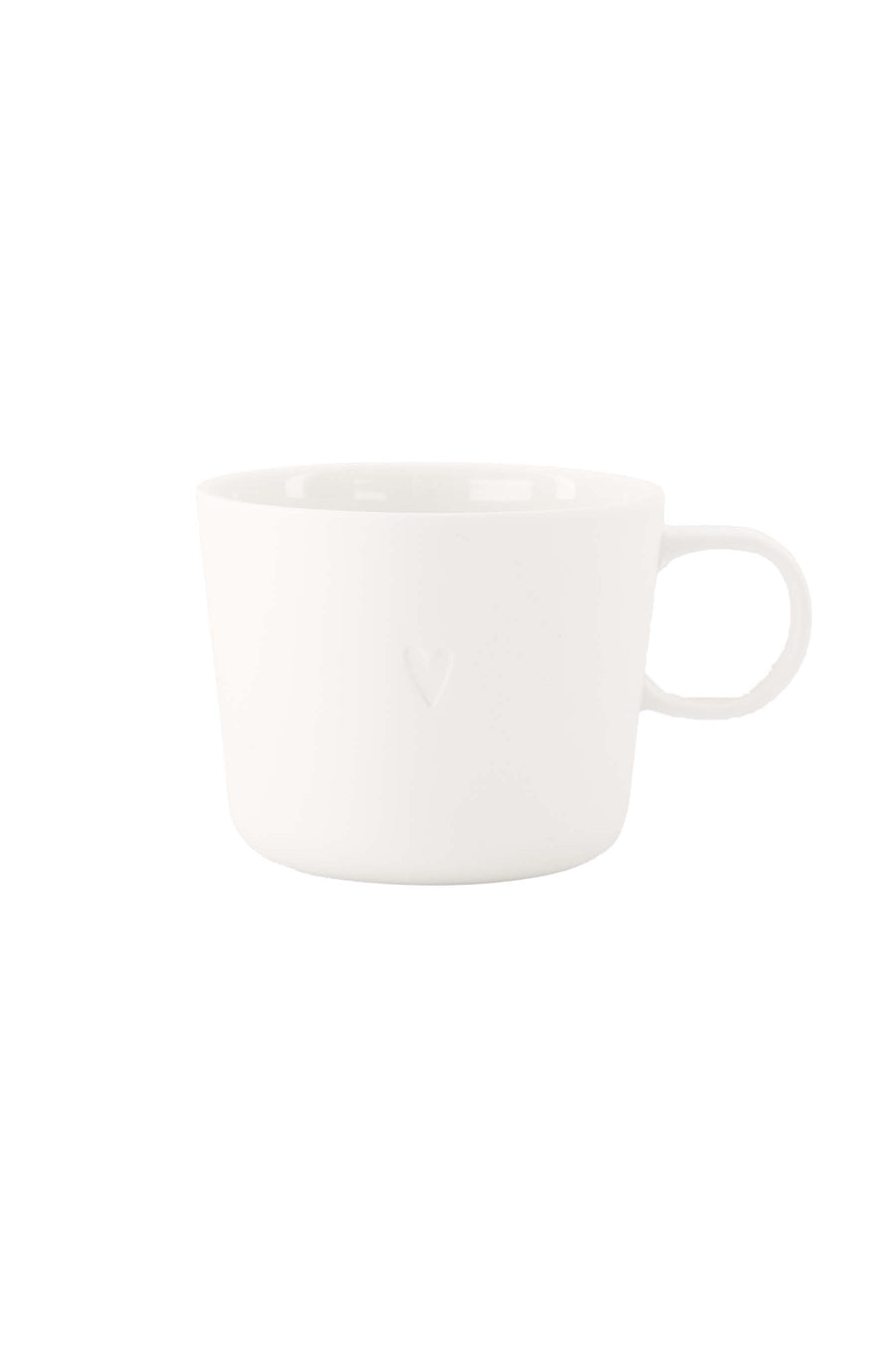 cappuccino mok hartje | white