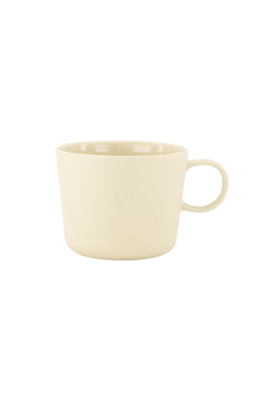 cappuccino mok hartje | sand