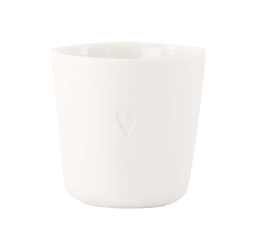Heart-shaped coffee mug | white