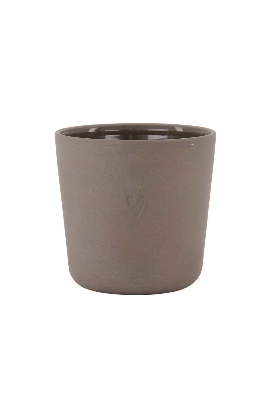 koffiemok hartje | dark brown