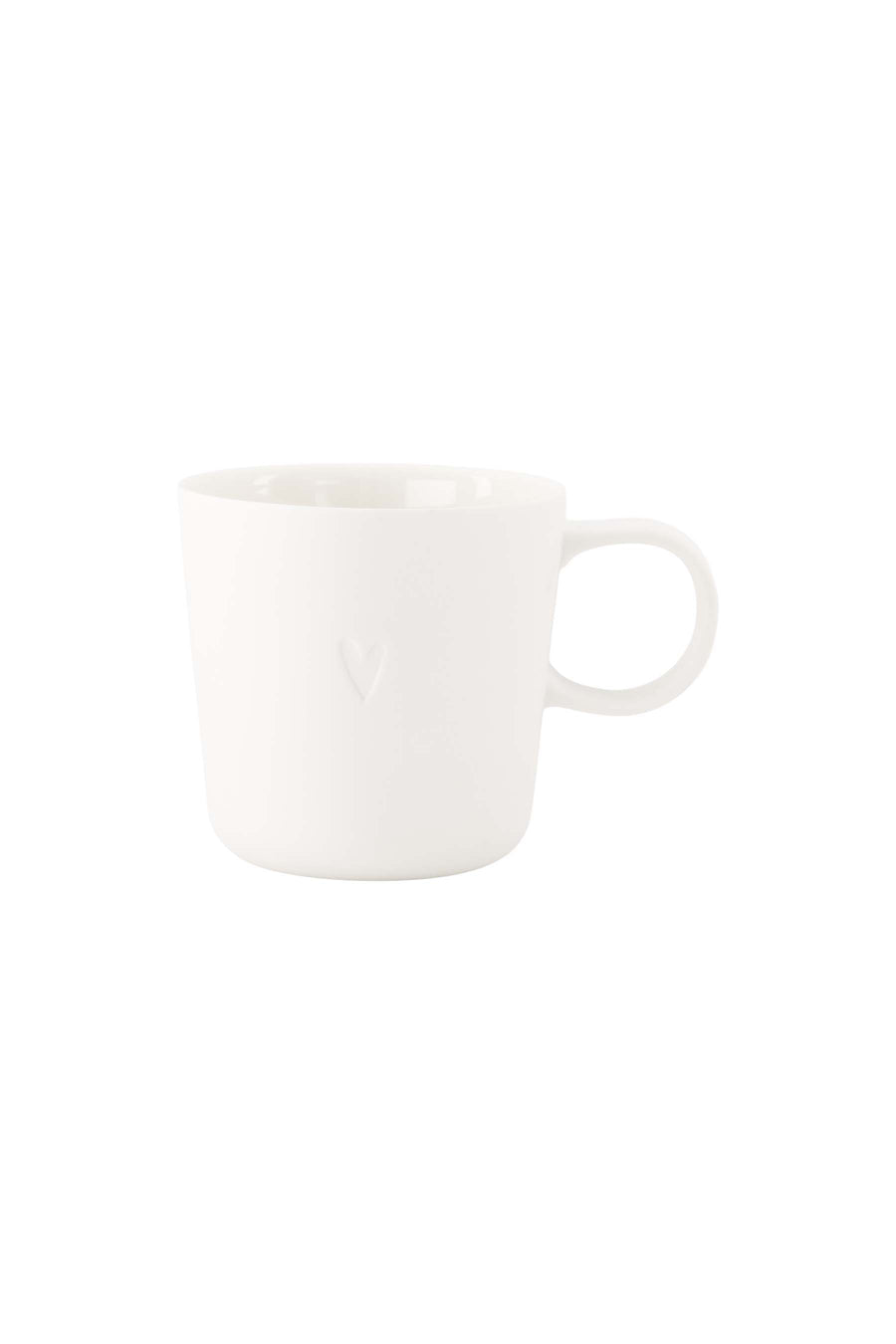 koffiemok met oor hartje | white