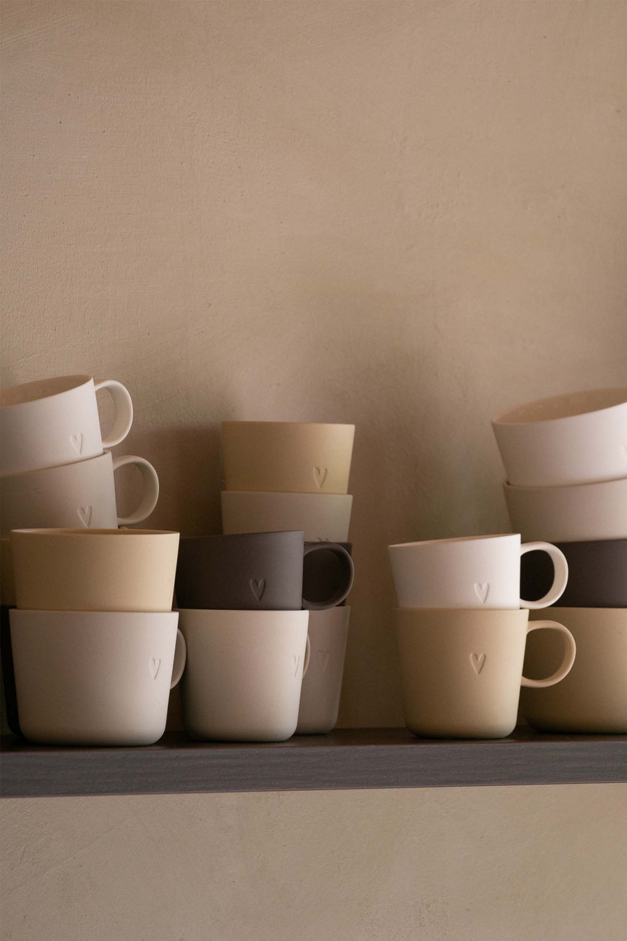 koffiemok met oor hartje | white
