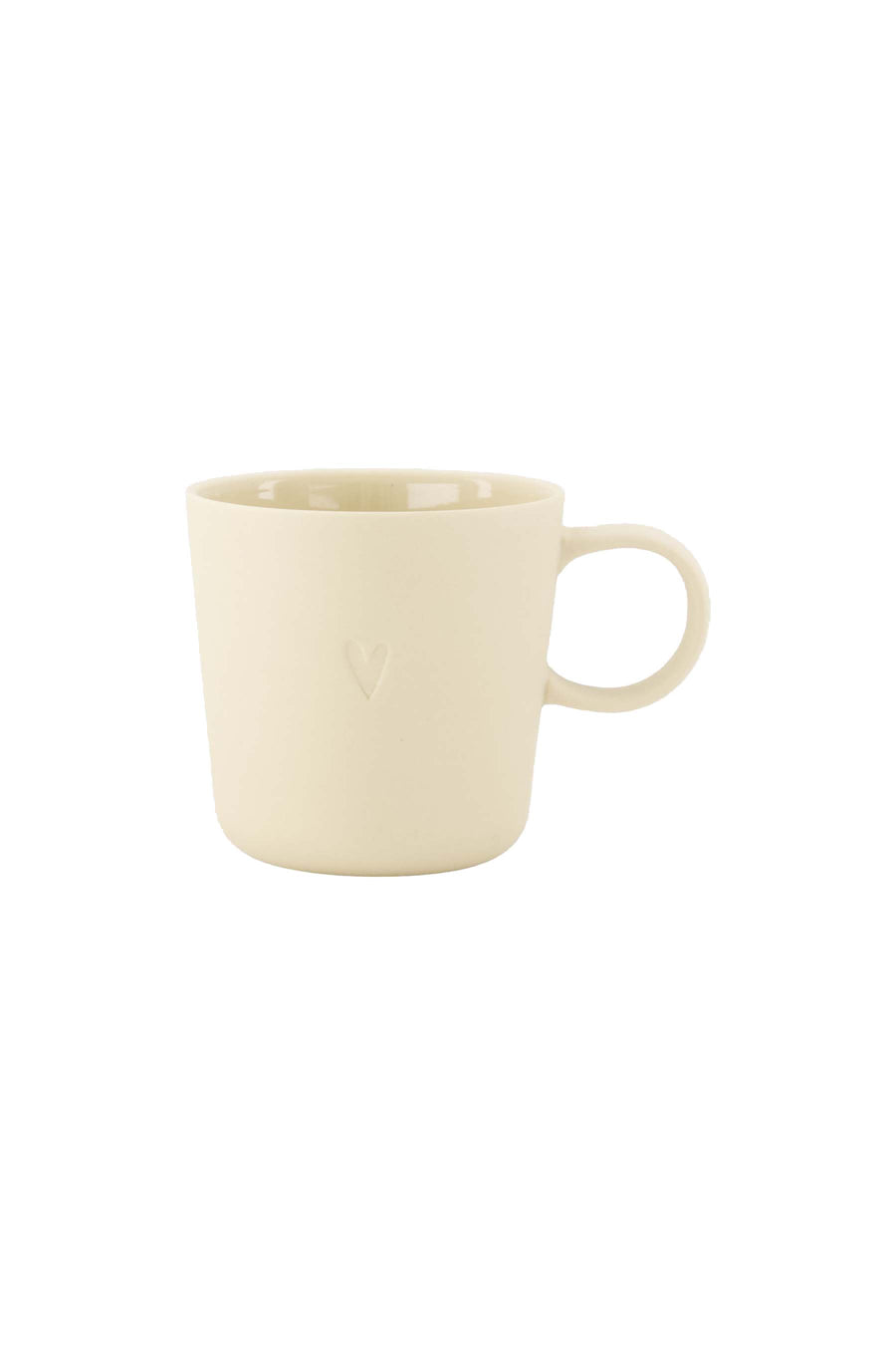 koffiemok met oor hartje | sand