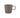koffiemok met oor hartje | dark brown