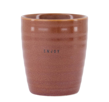 "Enjoy" Coffee Mug | Dark Red
