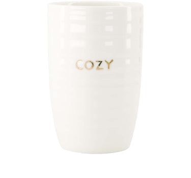 mok L cozy | white / gold