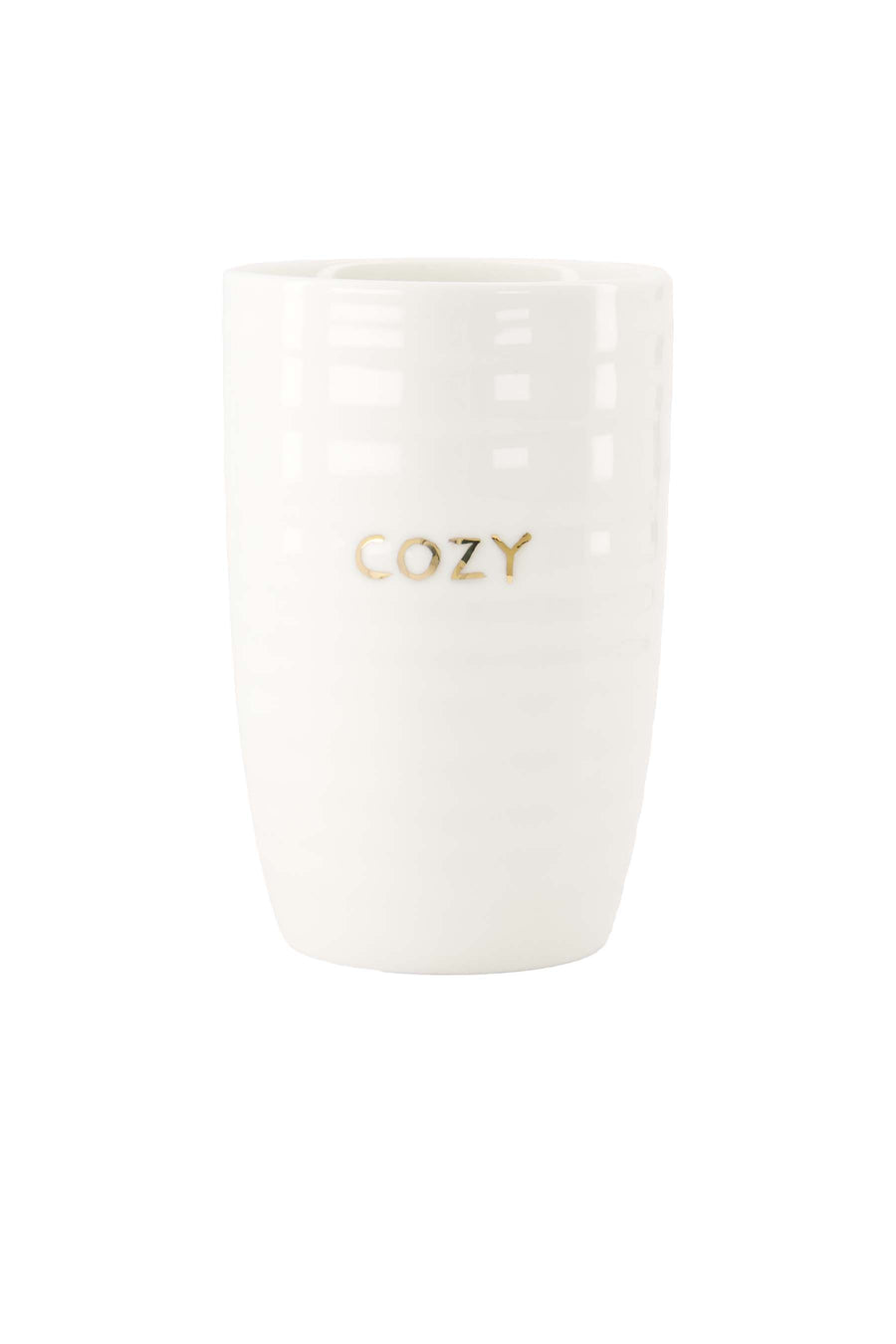 mok L cozy | white / gold