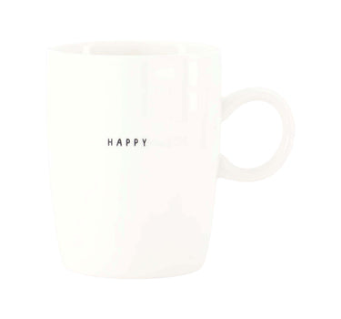 Teetasse „Happy“ | weiß
