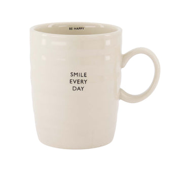 "Smile Every Day" Teacup | Sand
