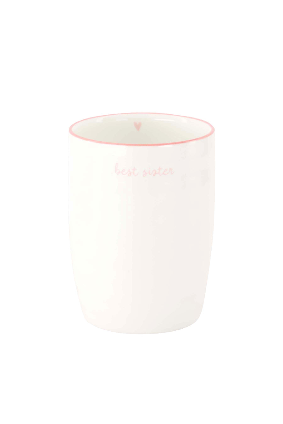 koffiemok best sister | white / light pink