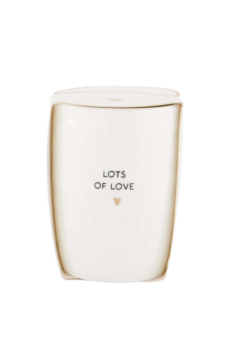 koffiemok lots of love | white / black / gold