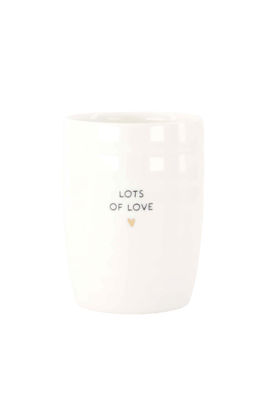 koffiemok lots of love | white / black / gold