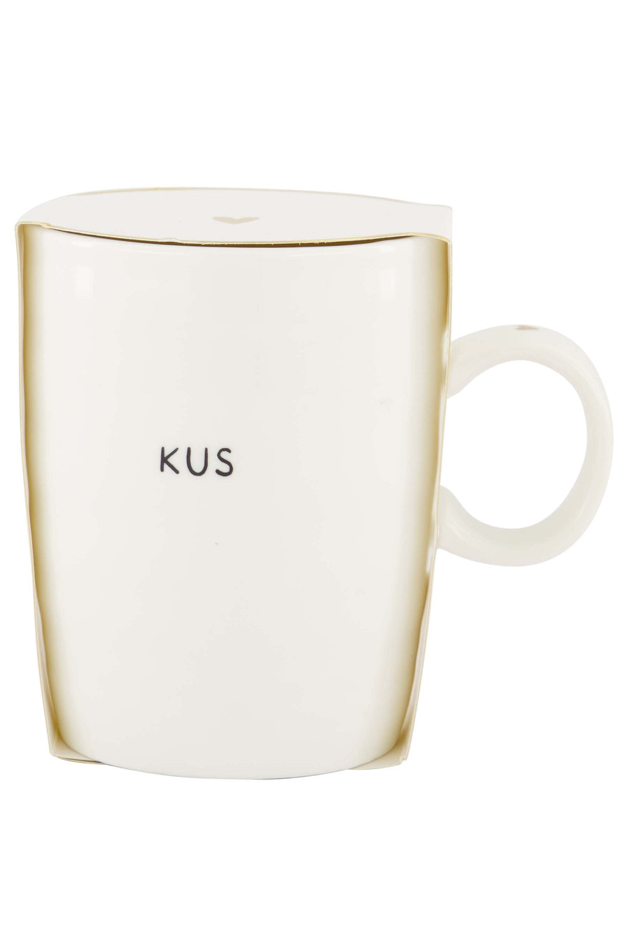 Tea Mug "Kus" | White / Black