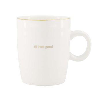 theemok jij bent goud | white / gold