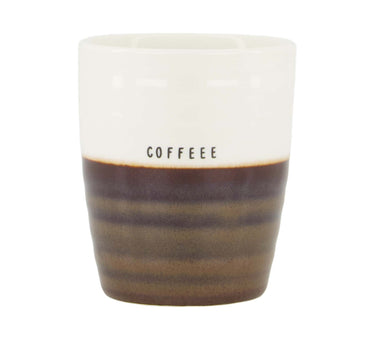 koffiemok coffee wit/bruin | white / brown