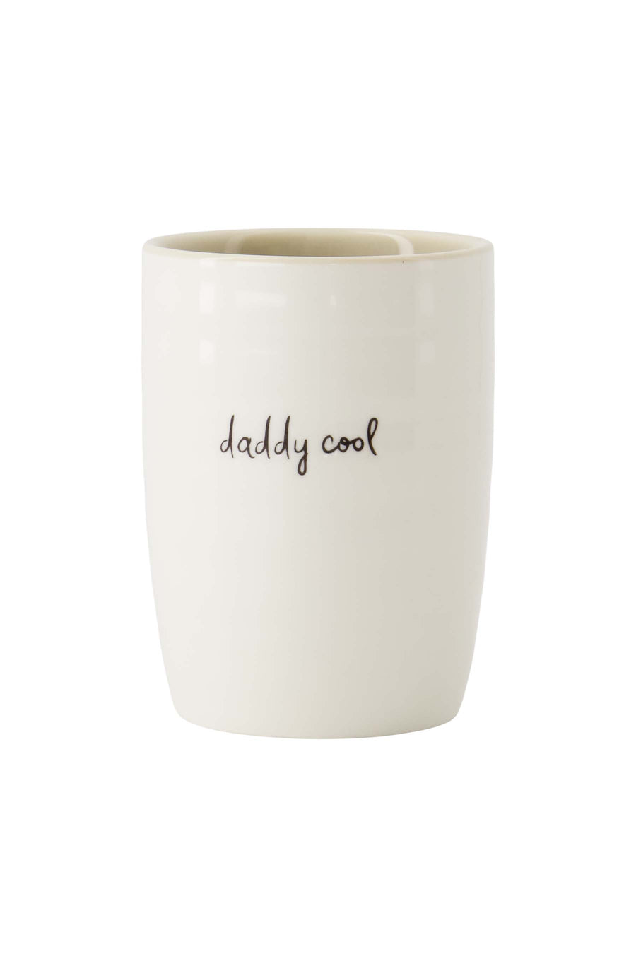 koffiemok daddy cool wit/zand/zwart | wit / zand / zwart