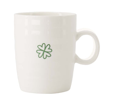 Teetasse „Kleeblatt“ weiß/grün | white / green