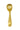 Gold ice cream scoop by Zusss, a gold-colored metal ice cream scoop with a heart on the handle.