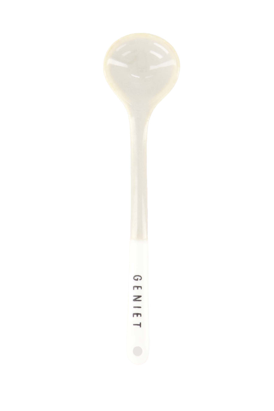lepeltje geniet | white / sand
