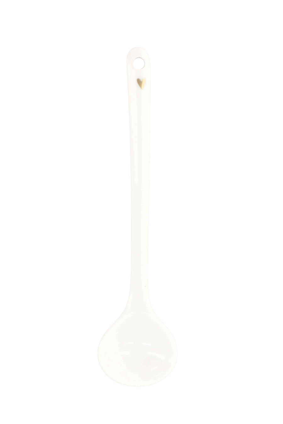 lepeltje hartje | white / gold