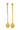 set van 2 lange lepels hartje | gold