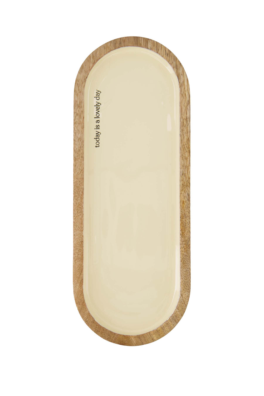 wooden serving board "today is a lovely day" | sand