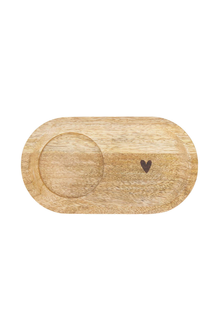 serveerplankje hout hartje | naturel