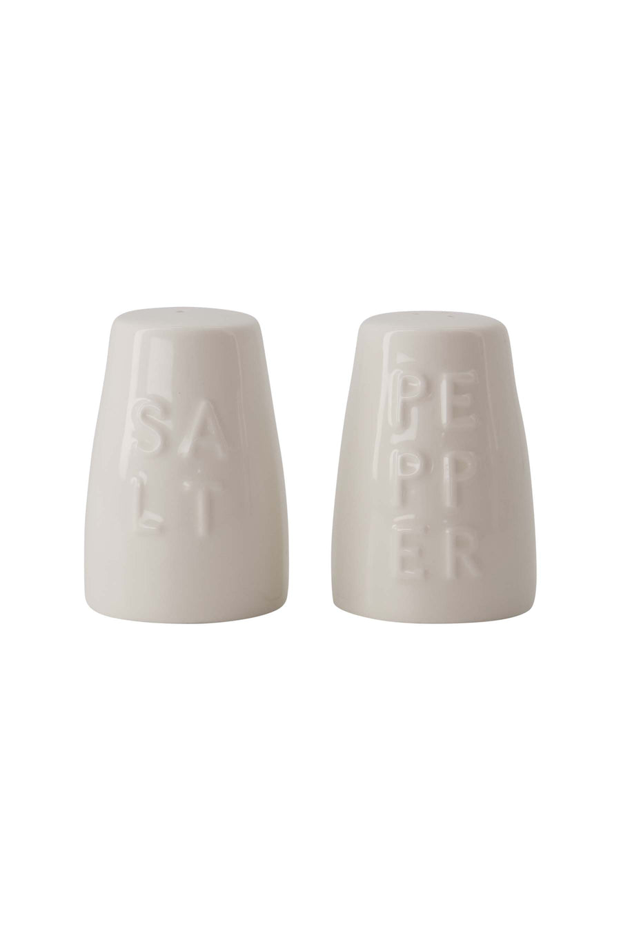pepper & salt set pepper salt | white / sand