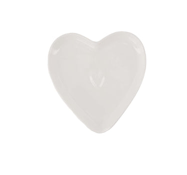 heart-shaped spoon holder | white