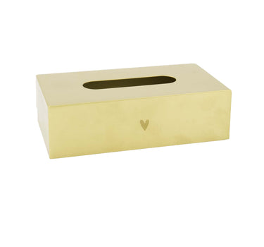 tissuebox hartje | gold