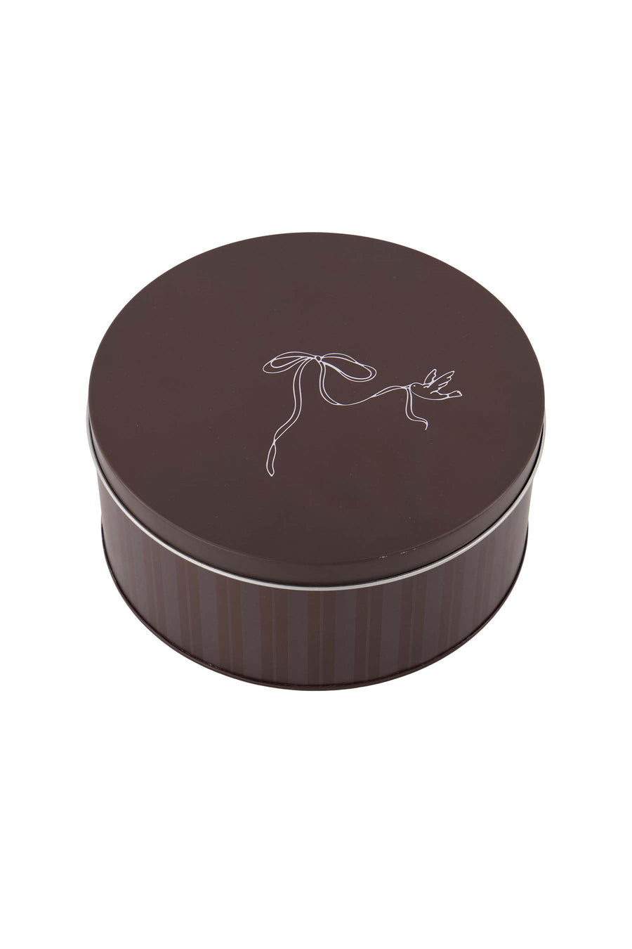 Koekblik Strikje | brown / darkbrown