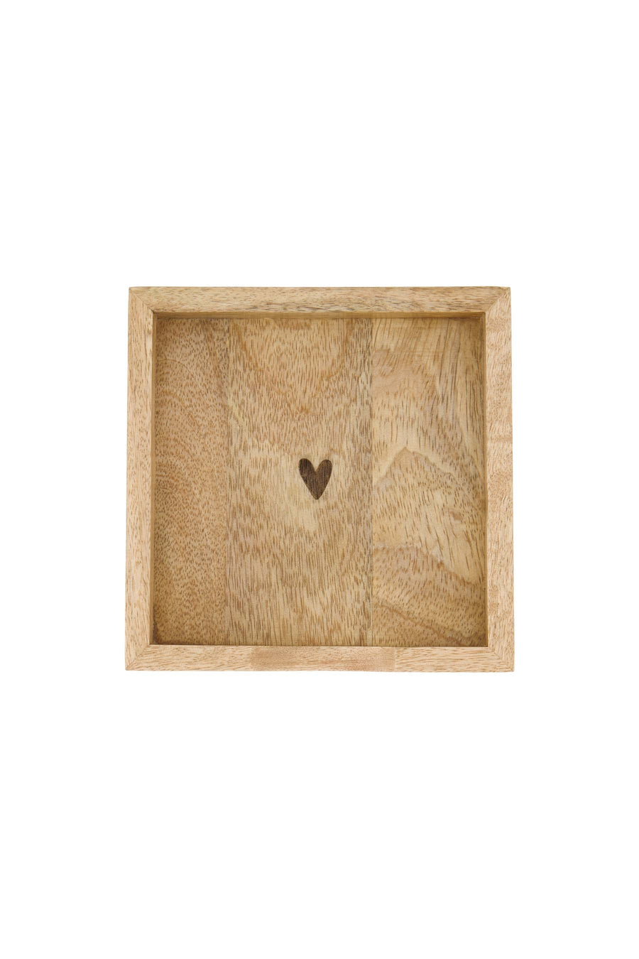 servethouder hout hartje 12,5x12,5cm | naturel