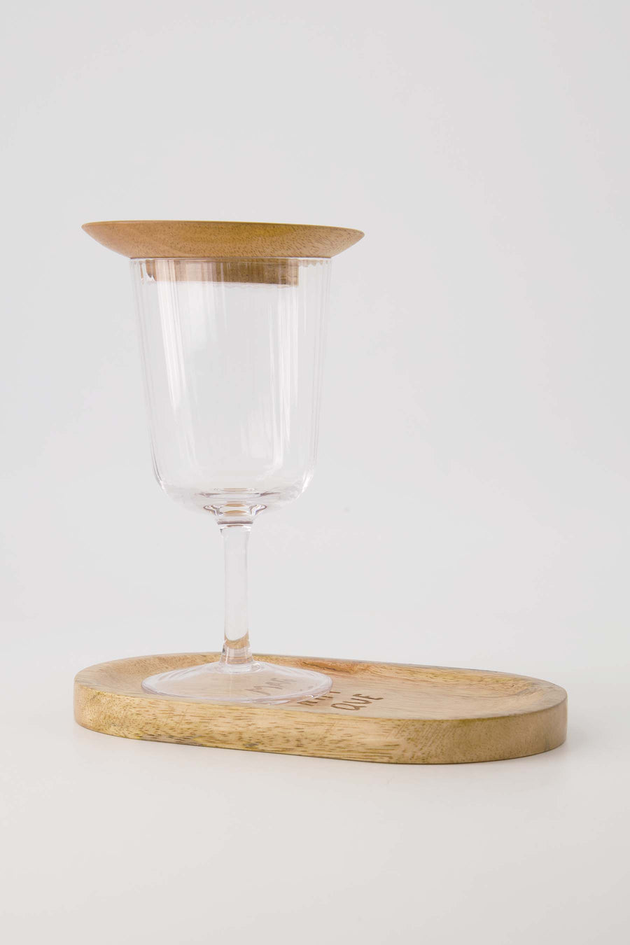 glastopper hout hartje naturel | naturel