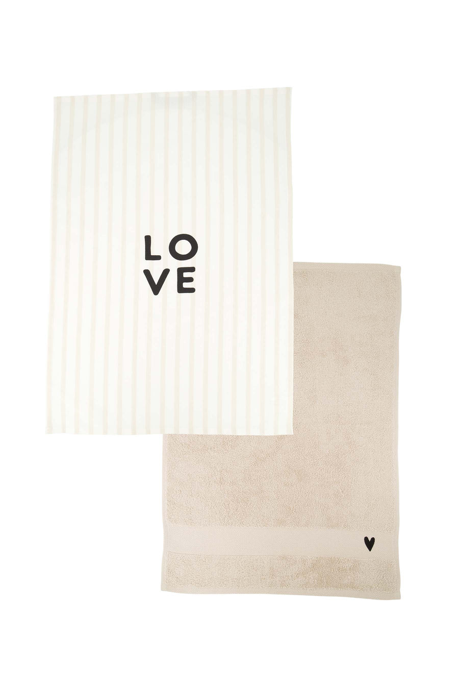 keukenset streep love hartje | zand