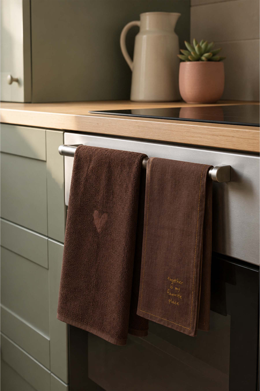keukenset favorite place | dark brown
