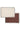 set van 2 placemats dubbelzijdig favorite place / hapinesss | sand / dark brown