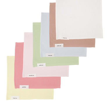 set van 7 vaatdoekjes multicolor | multicolor