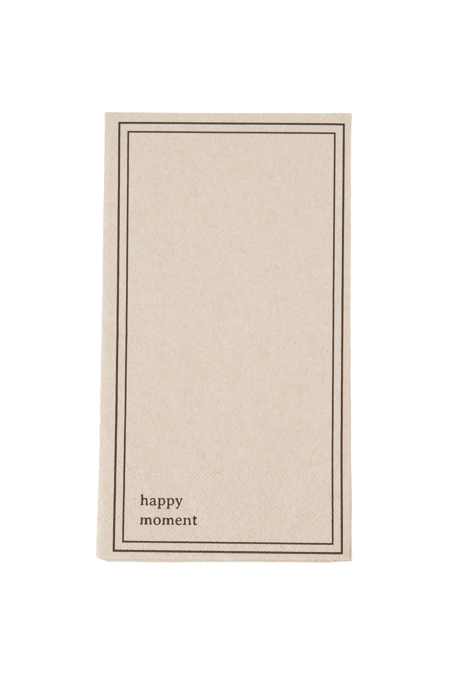 rectangular napkins happy moment | sand / anthracite gray