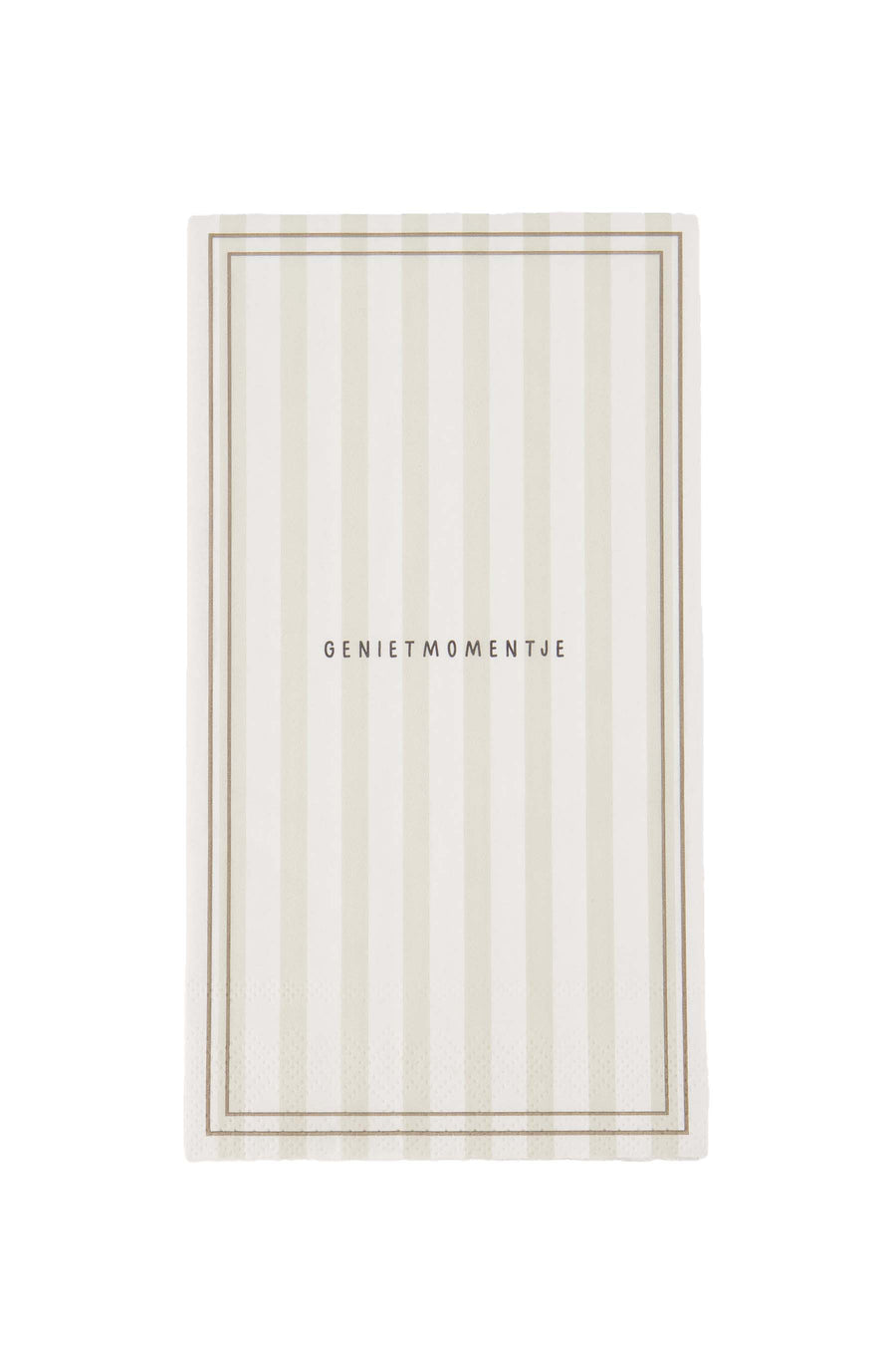 rectangular striped napkins | white / sand / brown