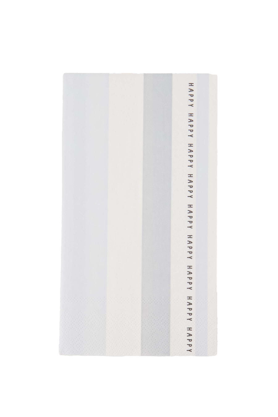 servetten rechthoek streep happy | white / blue