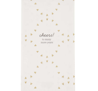 Cheers white/gold rectangular napkins by Zusss.