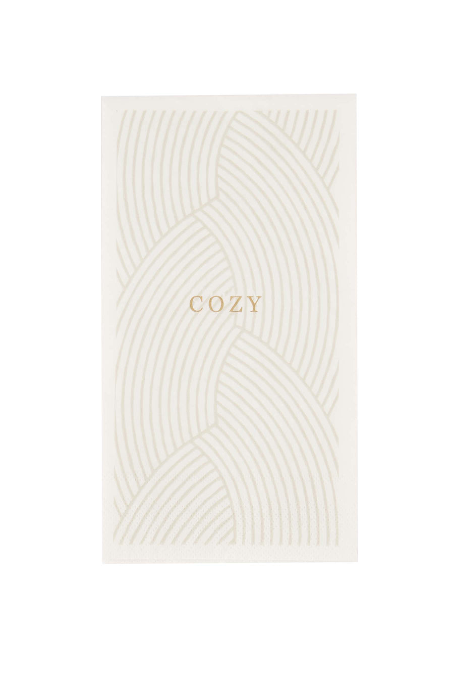 servetten rechthoek vlechtpatroon cozy | white / gold