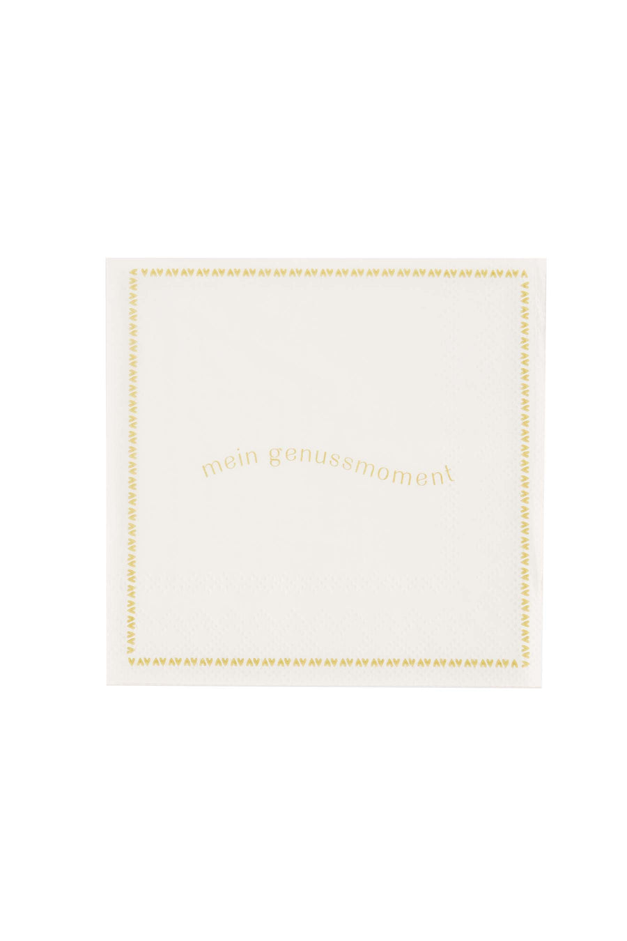 servetten vierkant mein genussmoment | white / ochre
